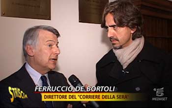 Striscia incontra il direttore del Corriere della Sera Bortoli