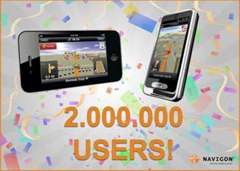NAVIGON MobileNavigator guida 2.000.000 di smartphone