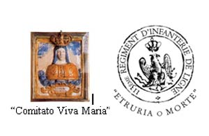 La Madonna del COnforto sugli stendardi del ‘Viva Maria’
