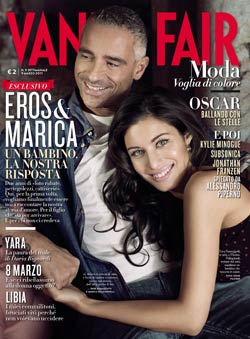 Eros Ramazzotti e Marica Pellegrini a Vanity Fair