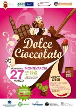 Domenica Montevarchi si anima di eventi, torna ‘Dolce Cioccolato’