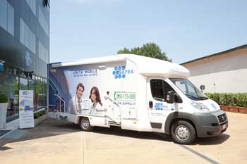 SAPRA: ambulatorio mobile di Medicina del Lavoro in viaggio in Italia