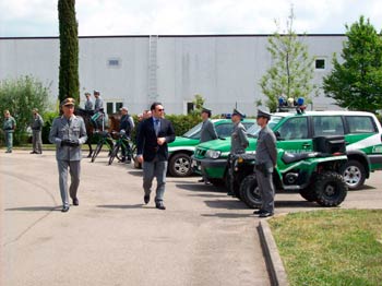 Il Comandate Regionale del Corpo Forestale dello Stato ad Arezzo