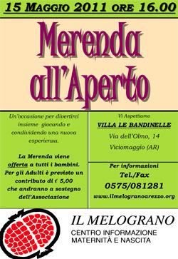 ‘Merenda all’aperto’: una domenica diversa per bambini e adulti