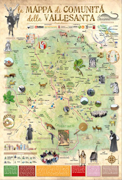Mappa elettronica interattiva della Vallesanta
