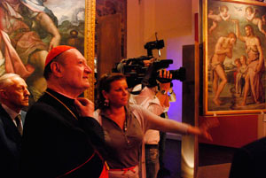 Giornata aretina per il Cardinal Ravasi. La Pala Albergotti restaurata