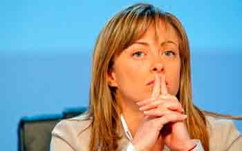 Il Ministro della gioventu’ Giorgia Meloni ad Arezzo
