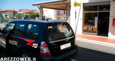 Rapina ufficio postale a Montevarchi, arrestato 62enne valdarnese