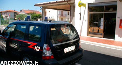 Tegoleto, rapina all’ufficio postale