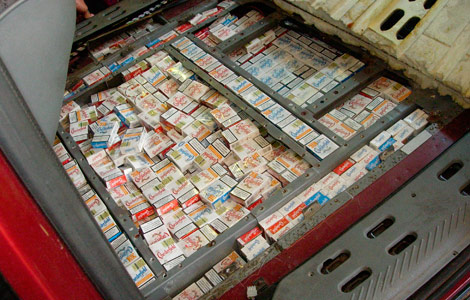 Trasportava 100kg di sigarette, polacco arrestato per contrabbando