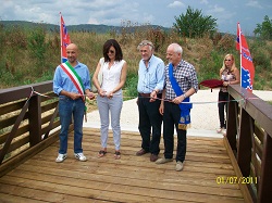 Inaugurata la cassa di espansione sul torrente Ambra