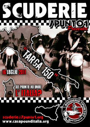CasaPound: ‘Targa 150’, staffetta motociclistica per unire l’Italia