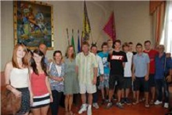 Ricevuti a palazzo comunale gli atleti di Oswiecim
