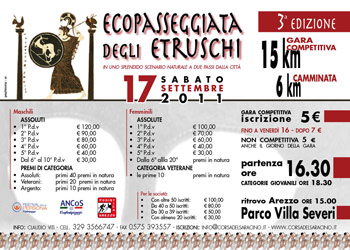 Fra Villa Severi e Castelsecco la 3° Ecopasseggiata degli Etruschi