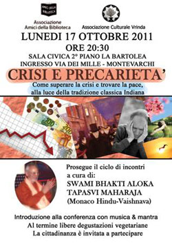 Continua il ciclo di incontri sul tema ‘Crisi e Precarietà’