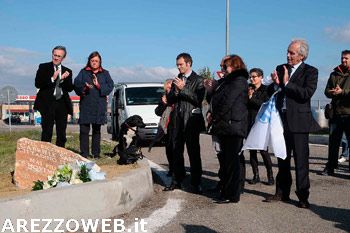 A Badia al Pino la targa in memoria di Sandri