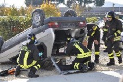 Intervento dei vigili del fuoco oggi a Innovazione & Integrazione