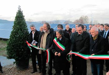 Enzo Brogi su parco fotovoltaico di Cavriglia