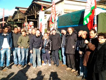 Il Presidente Enrico Rossi alla Beltrame di San Giovanni Valdarno