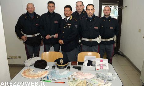 Pieve al Toppo: rapina a mano armata in banca, due arresti