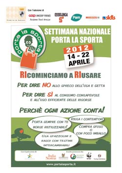 Settimana nazionale ‘Porta la sporta’