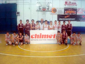 Chimet Scuola Basket Arezzo incontra Pallacanestro Agliana 2000