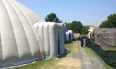 Terremoto: oltre 90 sfollati nelle tende della Provincia