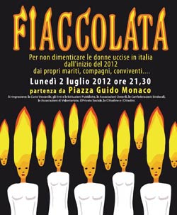 ‘Mai più…. neanche per amore’, fiaccolata contro il femminicidio