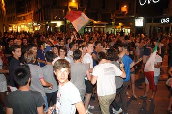 Tutti in piazza per la finale dell’Italia
