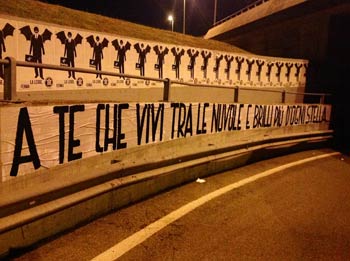 ‘Ciao Pietro’, sui muri di 50 città l’omaggio di CasaPound a Taricone