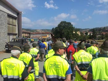 Gli Alpini del Valdarno ripartono 90 giorni dopo il sisma
