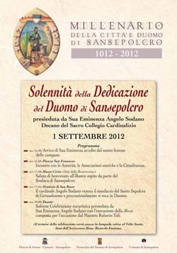 Sansepolcro: Il cardinale Sodano per il millennio della Concattedrale