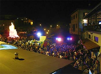 La torcia olimpica si riaccende a Badia Prataglia