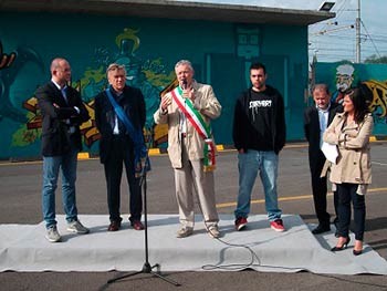 L’inaugurazione della nuova autostazione ‘memorario’