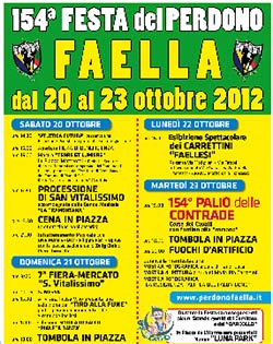 154esima festa del Perdono di Faella