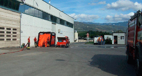 Incendio all’impianto di compostaggio della TB di Terranova