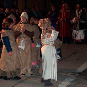 A montagnano rappresentazione teatrale itinerante della natività