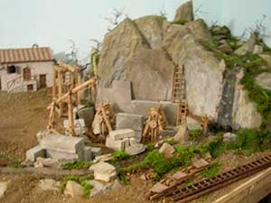 Presepio Monterchi, apertura rappresentazione meccanica Natività