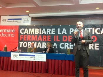 Elezioni, 600 persone Oscar Giannino (“Fare”) ad Arezzo