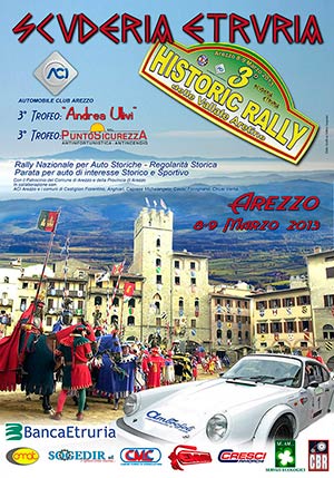 Aprono le iscrizioni al 3° historic Rally delle Vallate aretine