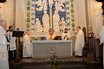 Messa dell’Arcivescovo Fontana a La Verna per Papa Francesco