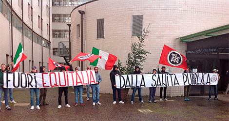 Protocollo Regione-Equitalia: Casapound protesta davanti a ospedali