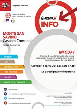 Infoday GiovaniSì a Monte San Savino