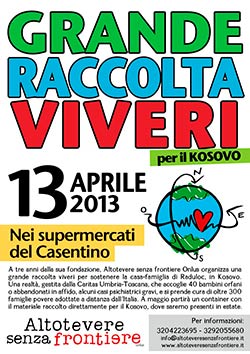 La ‘Grande Raccolta Viveri’ approda in casentino