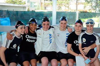 La Chimera Nuoto festeggia la vittoria del Meeting del Saracino