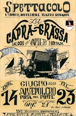 La Capra Grassa arriva a Sansepolcro presso Porta del Ponte
