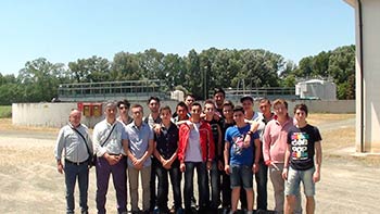 Studenti siciliani in visita agli impianti di Sansepolcro