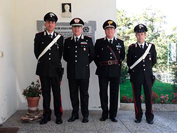 Il generale dei carabinieri Alberto Mosca in provincia di Arezzo