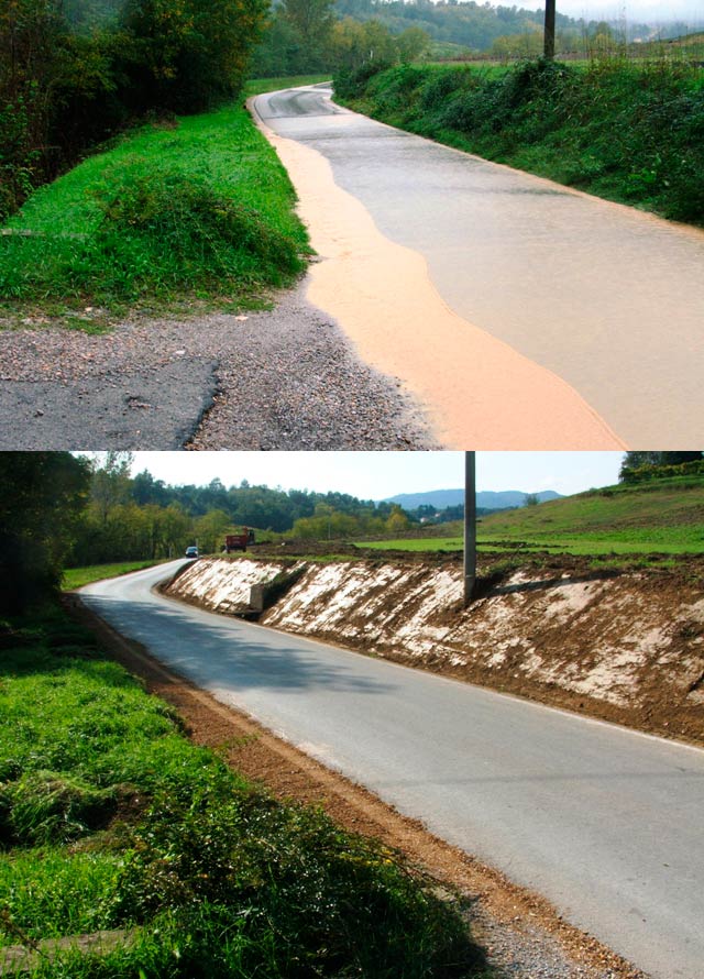 Lavori di somma urgenza a seguito delle forti piogge della scorsa settimana