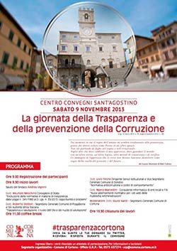 La giornata della Trasparenza e della prevenzione della Corruzione